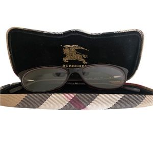 Burberry women’s deep red glasses includes eyeglass case. Very good condition.